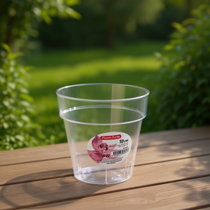 MACETA 10CM Pot de fleurs en plastique transparent Jardinières élégantes pour une utilisation en intérieur et en extérieur - Product Image 2