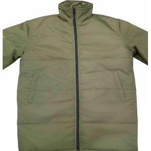 Windproof Outdoor Sportswear Bubble <b>Jacket</b> Full-Zip Padded <b>Jacket</b> With Slant Pocket Insulated Stand Collar <b>Jacket</b> For Men - Product Image 2