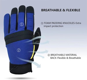 Gants de travail mécaniques en nitrile de haute qualité, résistants aux chocs, antidérapants, avec manchette de sécurité, imperméables à l'huile et à l'eau - Product Image 6