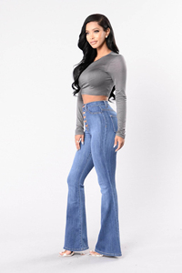 Jeans de Mezclilla Azules para Mujer, Nueva Colección, Lavables, Ajustados, Casuales, en Oferta - Product Image 4