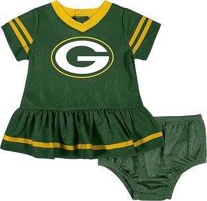 Conjunto de Vestido Jersey para Bebé Niña de los Carolina Panthers, Negro y Azul, Diseño Bordado de la Mascota, Material de Poliéster - Product Image 6