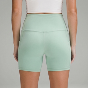 Shorts de fitness taille haute pour femmes avec poche latérale, respirants, pour yoga, entraînement et sport - Product Image 2