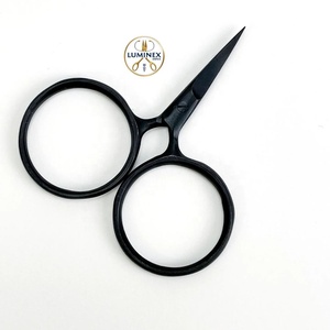 Mini ciseaux à broder mignons en forme de fleur, en acier inoxydable, pour droitiers, à 30 dents, pour la coupe des cheveux, pour les amateurs de bricolage - Product Image 3