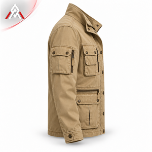 Stylish <b>Men</b>’s Utility <b>Field</b> <b>Jacket</b> With Practical Pocket Details Strong Fabric And Modern Shape For Casual Outdoor Clothing - Product Image 2