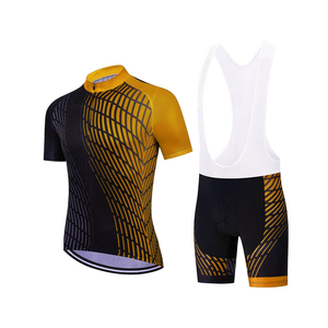 Vêtements de cyclisme pour équipes professionnelles populaires, uniformes de VTT avec logo imprimé. - Product Image 1