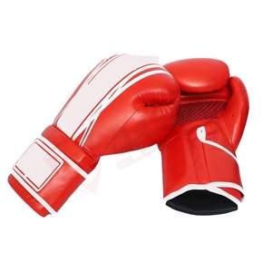 Rouge-Blanc Kickboxing-Grappling Target-Gant de boxe en cuir pour jeunes Wholesales Fighting-Sparing Fitness Training Gants de boxe - Product Image 4