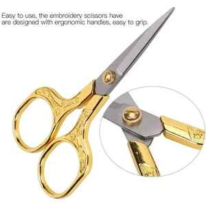 4pcs Vintage Stainless Steel Plum Blossom Embroidery Scissors Set for Sewing Office & Home Use Customized Logo For Bulk Order - Product Image 5