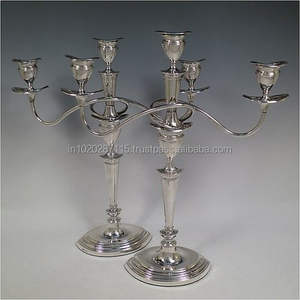 Sturdy multipurpose aluminum candelabra for event <b>planners</b> wedding decorators and luxury event table stylists - Product Image 2