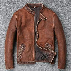 Veste en cuir pour homme, design personnalisé et tendance, fabriquée au Pakistan, produit haut de gamme, veste en cuir pour hommes et motards, veste d'hiver - Product Image 6