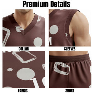 Vêtements de sport unisexes respirants de haute qualité fabriqués au Pakistan, ensembles d'uniformes de basket-ball personnalisés imprimés, 100% polyester, séchage rapide - Product Image 6