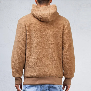 Sudadera con capucha de forro polar sherpa de alta calidad para hombre, con estampado personalizado, de invierno, extragrande, en venta. - Product Image 2