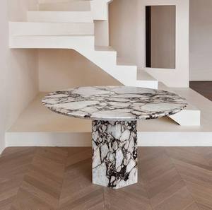 Luxury Furniture Marble Italian Calacatta Viola Marble Coffee <b>Table</b> Decorative <b>Sofa</b> <b>Table</b> For Home and Hotels - Product Image 2
