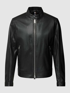 Veste en cuir noir de haute qualité pour hommes, très élégante et stylée - Product Image 2