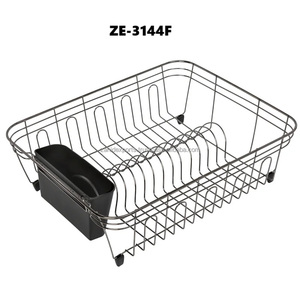 Basic Stainless Steel Adjustable Foldable Dish <b>Drying</b> <b>Rack</b> with Stands Dishwasher & Oven Safe for Kitchen Use - Product Image 3