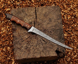 UMAR FAROOQ Custom Handmade Eco-Friendly Dishwasher <b>Safe</b> Ambidextrous Modern Forged 2.0mm Thickness Fillet <b>Knife</b> 8-9.9in - Product Image 3