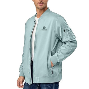 Trendy <b>Men</b> Bomber <b>Jacket</b> Casual Zip Front Stylish Street Fashion <b>Lightweight</b> Outerwear Winter <b>Jackets</b> - Product Image 6