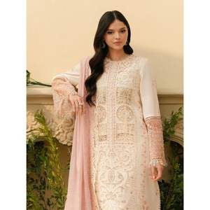 Robe de soirée formelle non cousue la plus vendue en 2026 pour femmes, nouvelle robe Salwar Kameez de créateur à longueur normale avec broderie à la main - Product Image 2