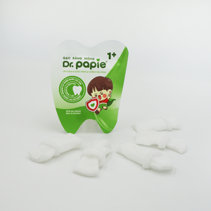 Toallitas Desechables de Bambú/Poliéster No Tejido para Limpieza Bucal de Bebés, Dientes y Lengua, Doblemente Esterilizadas, Naturales y Seguras, Caja de 30 Unidades - Product Image 1