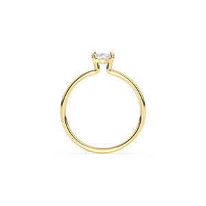 REYES <b>Cushion</b> Cut 1Ct Lab Grown Diamond Solitaire <b>Ring</b> in IGI Certified 14K Solid Gold HPHT CVD Diamond Fine Jewelry For Women - Product Image 4