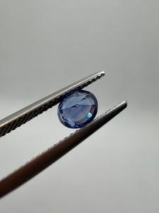 Zafiro Azul Real Natural 6x5x4mm 1.20CT Corte Ovalado Personalizado Suelto con Juego de Color y Fuego, Muestra para Fabricación de Moldes, Ceilán Sri Lanka - Product Image 4