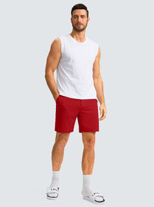 Shorts de golf et de tennis décontractés pour hommes, en toile unie de haute qualité, séchage rapide, extensibles dans les 4 sens, vêtements de sport pour l'entraînement, vente en gros - Product Image 5