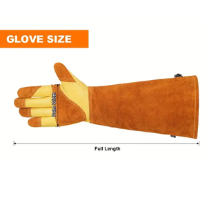 Guantes de Soldadura Industriales de Cuero Reforzado con Doble Palma Resistentes al Calor para Soldadura TIG/MIG - Product Image 2