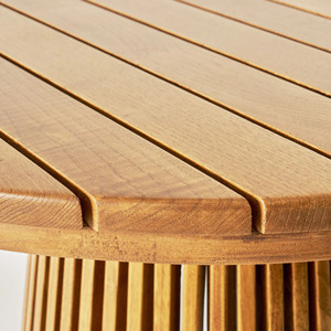 Conjunto de Muebles de Exterior Europeos de Alta Gama, Mesa y Sillas de Comedor con Cuerda y Madera para Jardín - Carlo - Product Image 4