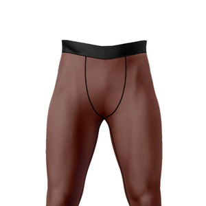 Leggings de yoga mi-long personnalisés pour femmes, couleur unie, sans couture, en Spandex et Nylon, élastiques, anti-plis, extensibles, avec contraste - Product Image 2