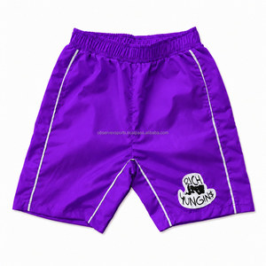 Shorts coupe-vent pour hommes, été, polyester, décontractés, taille élastique, cargo, polyester, shorts en nylon personnalisés pour hommes avec poches - Product Image 4