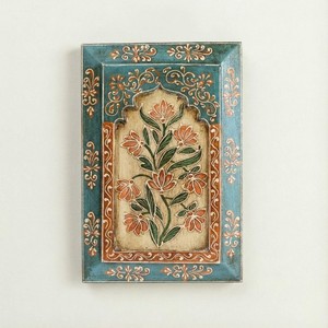 Hand-Painted Acacia Wood Mandala Mirror <b>Frame</b> | Eco-friendly <b>Wall</b> Mount Wholesale | Moradabad Craft - Product Image 2