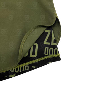 กางเกงต่อสู้แบบ2-in-1 BJJ MMA กางเกงขาสั้นแบบมีซับในแบบมีการบีบอัดในตัวกางเกงขาสั้นตาข่าย - Product Image 5