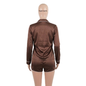 Conjunto de Pijama de Verano de 2 Piezas para Mujer, Personalizado, Orgánico, de Spandex/Algodón, Estilo Vintage, Transpirable, Talla Grande, Ropa de Dormir Corta - Product Image 2