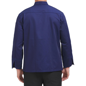 Veste de chef pour homme de qualité supérieure à prix abordable, couleur unie, fabriquée en tissu de coton. - Product Image 2