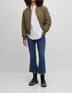 Custom Women Bomber <b>Jacket</b> Lightweight Casual <b>Zip</b> <b>Up</b> <b>Jacket</b> OEM ODM Private Label Fashion Outerwear Manufacturer Bulk Wholesale - Product Image 2