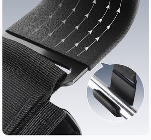 Crochets de musculation réglables antidérapants en acier avec support de poignet et compression durable pour l'entraînement – Accessoires de gym - Product Image 3