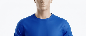 Men's Blue Crew Neck Short Sleeve Solid Color Polyester Soccer Jersey Set Regular Fit Moisture Wicking All Seasons Athletic Wear - Product Image 4