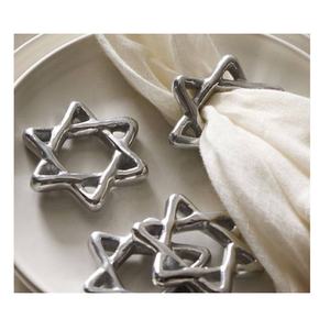 Fait à la main en métal antique en laiton étoile moderne Design de luxe anneau de serviette support en tissu écologique Durable fête décor festif - Product Image 4