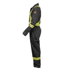 Overol de Polialgodón con Cierre Frontal y Cinta Reflectante de 2'', Overol de Seguridad Protector, Uniformes de Trabajo - Product Image 4