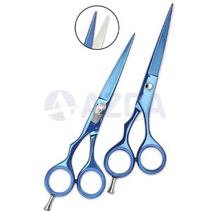 Tijeras de Peluquería Profesionales de Acero Inoxidable con Recubrimiento Azul, 6.5 Pulgadas, para Recortar y Peinar el Cabello - Product Image 3