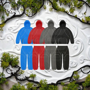 Conjunto de Chaqueta y Pantalones Cortavientos de Nylon para Hombre, Estilo Color Block y Patchwork, con Cremallera, Venta al por Mayor - Product Image 3