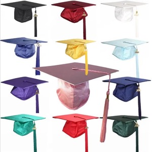 Gorra de Graduación Negra Personalizable al por Mayor para Uso Escolar, 100% Poliéster con Borla 2025 para Adultos - Product Image 5