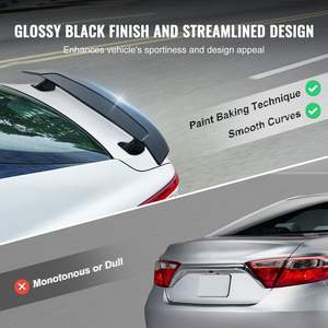 GT Wing 46.3 Inch Universal <b>Car</b> <b>Spoiler</b> High Strength ABS Glossy Black Racing <b>Spoiler</b> for Most Sedans/Coupes BGW/JDM Drift - Product Image 4