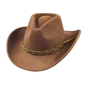 Chapeau de cowboy en cuir pour l'équitation, ajustement réglable, haute qualité, équestre, décontracté, unisexe, rayé - Product Image 1