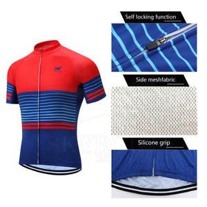 Kits de ciclismo negros de manga corta de alta calidad, conjunto corto con babero, ropa de bicicleta para hombre, Jersey de ciclismo personalizado al por mayor - Product Image 6