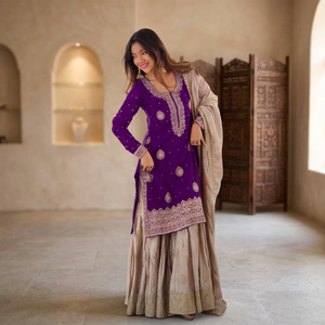 Exclusive Designer Salwar <b>Suit</b> With Dupatta Traditional Indian Pakistani <b>Wedding</b> And Party Wear For <b>Women</b> - Product Image 3