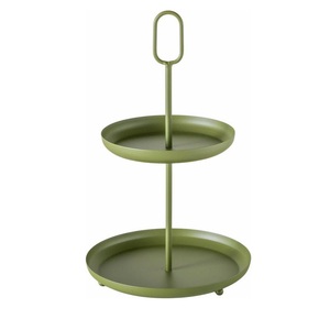 Nuevos Soportes de Metal Galvanizado de 2 Niveles para Pasteles de Boda, Bandejas Metálicas para Postres, Platos para Fiestas de Té, Pasteles de Boda y Cumpleaños - Product Image 5