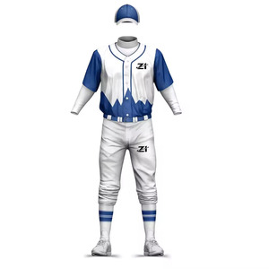 Vêtements de sport à faible MOQ, uniforme de baseball confortable et respirant, taille personnalisée, vêtements pour jeunes, uniforme de baseball - Product Image 2