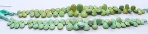 Cuentas facetadas de turquesa natural de Arizona en forma de pera, tamaño de hebra de 8 pulgadas, 7x9 a 11x15 mm, turquesa de Arizona facetada de alta calidad - Product Image 6