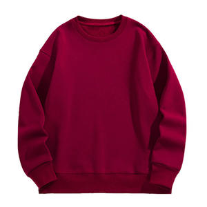 Sweat-shirt col rond vierge prêt à expédier, expédition immédiate, vente en gros usine, pull en coton, style Hip Hop, coupe oversize, manches longues, OEM ODM - Product Image 6
