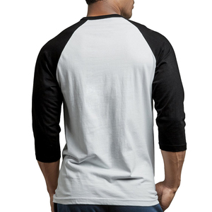 Breathable Athletic Mens Raglan Sleeve T-shirt Quick Dry Two Tone <b>Baseball</b> Tee Workout Activewear Custom Logo Sports Clothing - Product Image 5